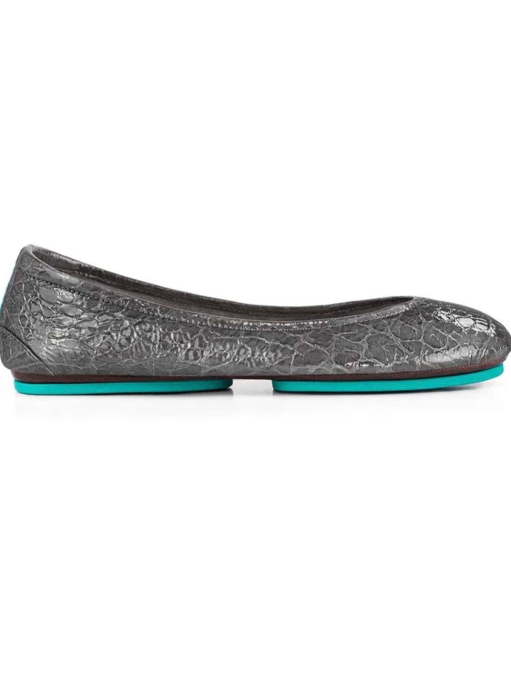 Tieks by Gavrieli ballet flats in Slate Gray embossed croc Sz 9
